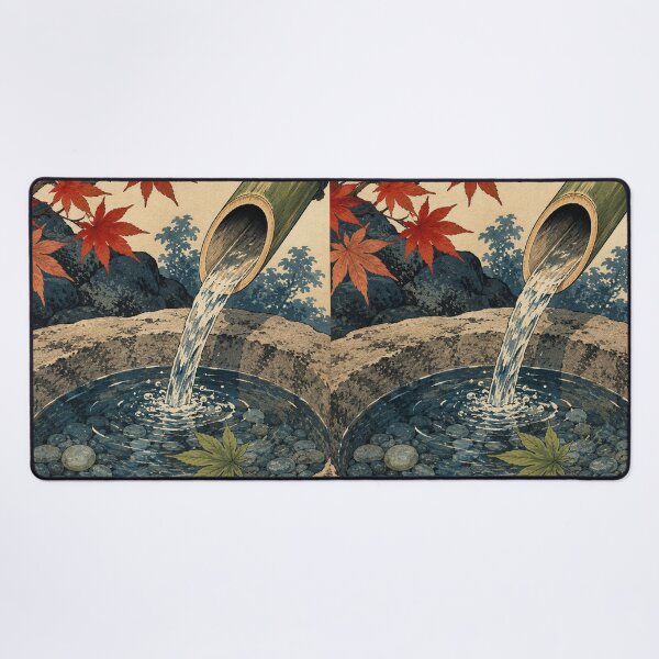 Item preview, Bamboo Water Rhythm - Vintage Japanese Culture Ukiyo-e Woodblock  designed and sold by bapupa.