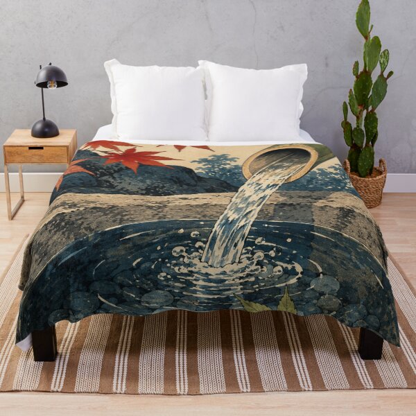 Item preview, Bamboo Water Rhythm - Vintage Japanese Culture Ukiyo-e Woodblock  designed and sold by bapupa.