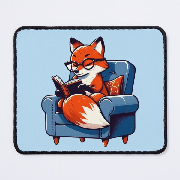 Item preview, Cozy Reading Fox – Whimsical Animal Art designed and sold by Dogandesighn.