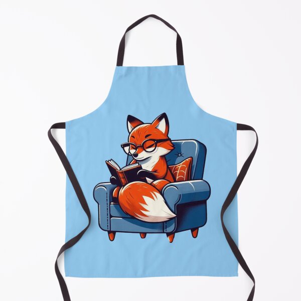 Item preview, Cozy Reading Fox – Whimsical Animal Art designed and sold by Dogandesighn.