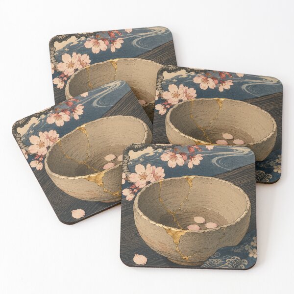 Item preview, Kintsugi Petals - Vintage Japanese Culture Ukiyo-e Woodblock  designed and sold by bapupa.