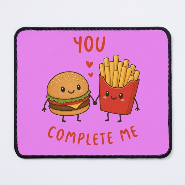 Item preview, You complete me burger and fries bff designed and sold by vecart34.