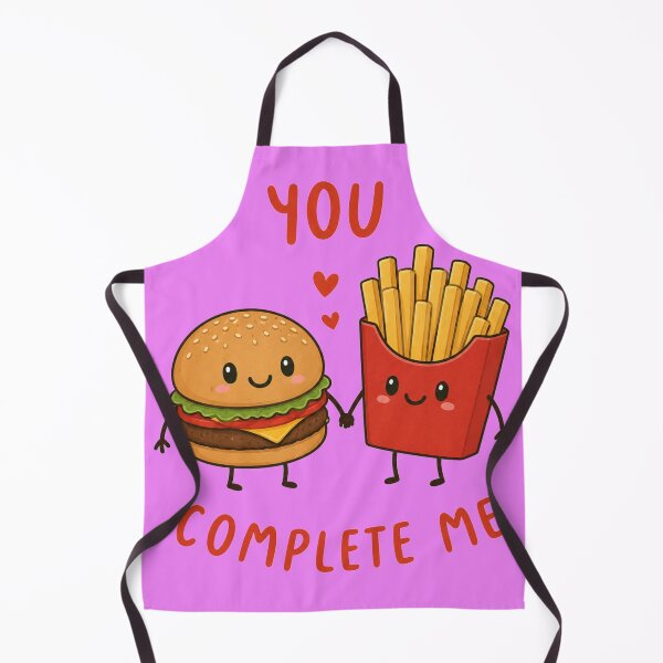 Item preview, You complete me burger and fries bff designed and sold by vecart34.