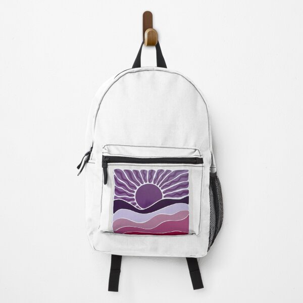 Item preview, Aesthetic Purple Retro Mountain Sunset designed and sold by LazyGeniusArt.