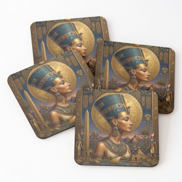 Item preview, Queen Nefertiti and Ancient Egyptian Kingdom Golden Art designed and sold by Queen Cleopatra.