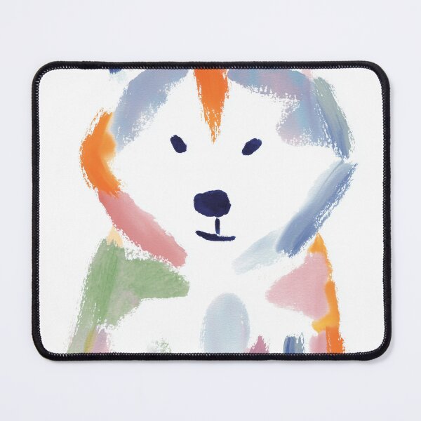 Item preview, Colorful Abstract husky Portrait designed and sold by lautir.
