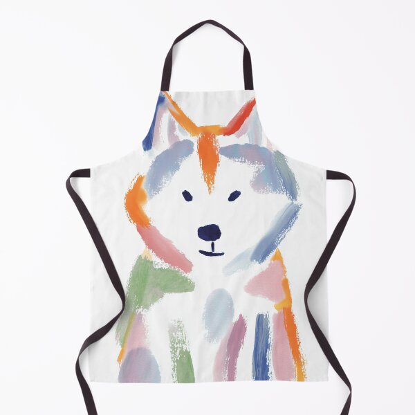 Item preview, Colorful Abstract husky Portrait designed and sold by lautir.