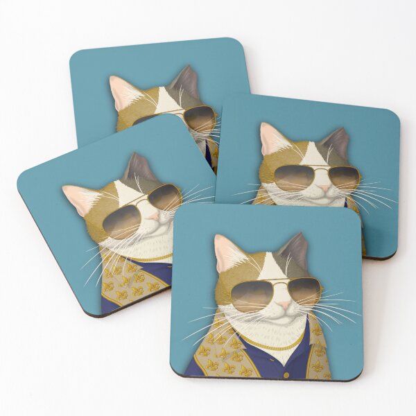Item preview, Gatto Goldpaw - Cat Pop Art designed and sold by Scolliecat.