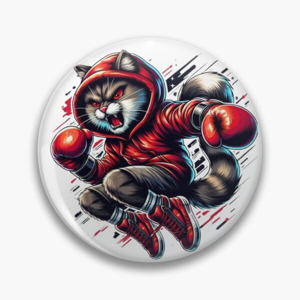 Item preview, Boxing Cat – Fierce Fighter Art designed and sold by Dogandesighn.