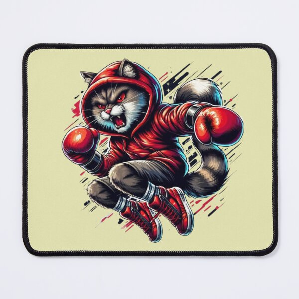 Item preview, Boxing Cat – Fierce Fighter Art designed and sold by Dogandesighn.