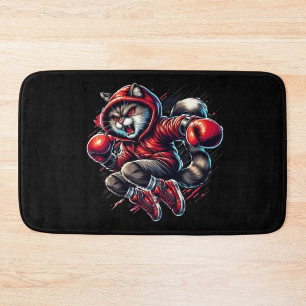 Item preview, Boxing Cat – Fierce Fighter Art designed and sold by Dogandesighn.