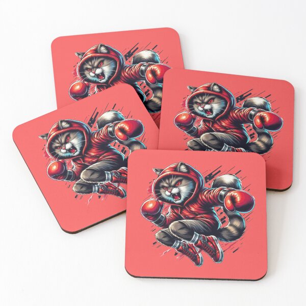 Item preview, Boxing Cat – Fierce Fighter Art designed and sold by Dogandesighn.
