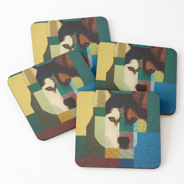 Item preview, Geometric Husky Portrait designed and sold by lautir.