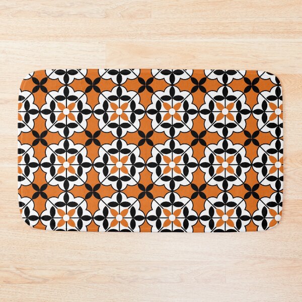 Artikelvorschau, Nahtloses orangefarbenes Retro-Blumenmuster entworfen und verkauft von PAWIRADA.