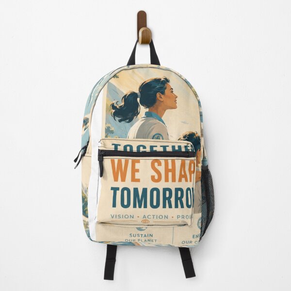 Item preview, Together We Shape Tomorrow – Retro Futuristic Sci-Fi designed and sold by Fleetwood1994.
