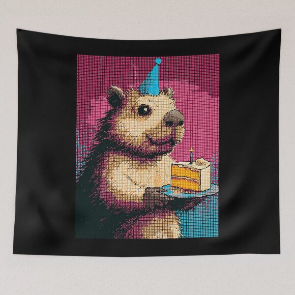 Item preview, Capybara Animal Gamer Birthday Party Design designed and sold by Littermin.
