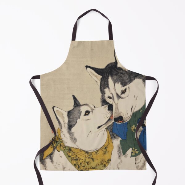 Item preview, Two Huskies in Vibrant Scarves designed and sold by lautir.