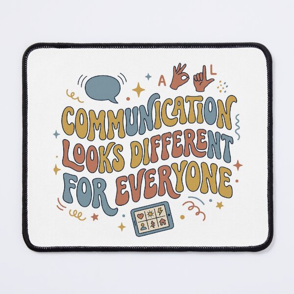 Item preview, Communication Looks Different For Everyone AAC Neurodiversity designed and sold by Sunday Social Club.