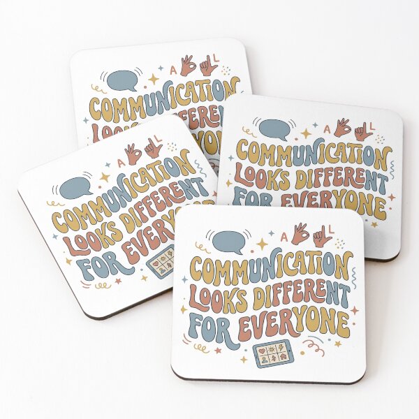 Item preview, Communication Looks Different For Everyone AAC Neurodiversity designed and sold by Sunday Social Club.