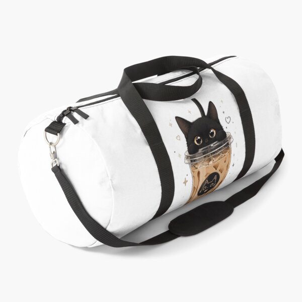 Item preview, Black Cat Bubble Tea – Cute Kawaii Aesthetic Cat in Iced Coffee Cup designed and sold by GrabaHuk.