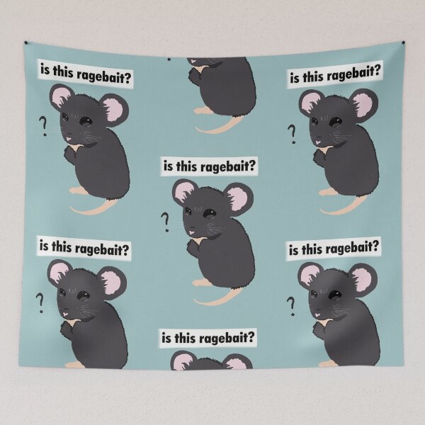 Item preview, Is this ragebait  cute rat shirt designed and sold by MysticRacoon6.