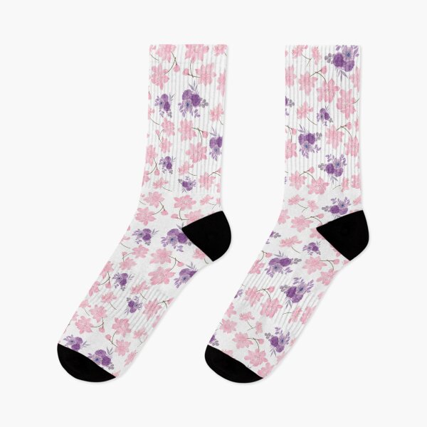 Item preview, Pink and violet flowers designed and sold by Keirramion.