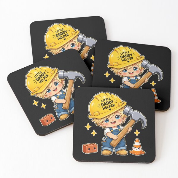Item preview, Little Daddy Helper Builder | Cute Kawaii Blonde Toddler Construction Boy designed and sold by HiPatti.