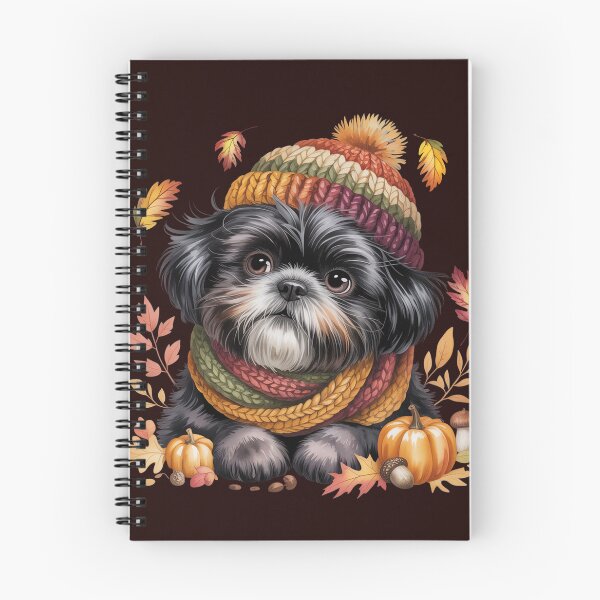 Item preview, Cute Autumn Shih Tzu Dog with Pumpkins and Leaves for Fall designed and sold by Cute & Sassy Custom Gifting Boutiques.