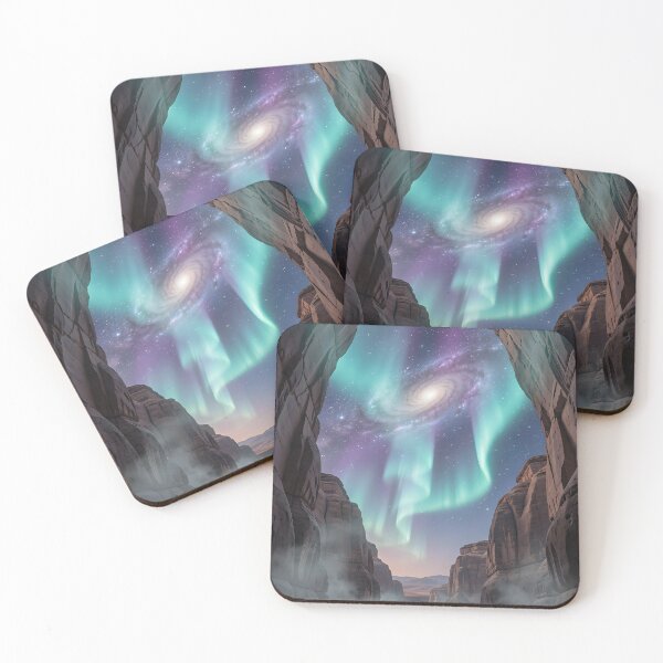 Item preview, The Portal of the Desert: Where Northern Lights and Galaxies Meet designed and sold by VoidVeilStudio.
