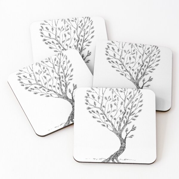 Item preview, Heart-Shaped Tree Line Art Illustration designed and sold by SoftAuraStudi0.