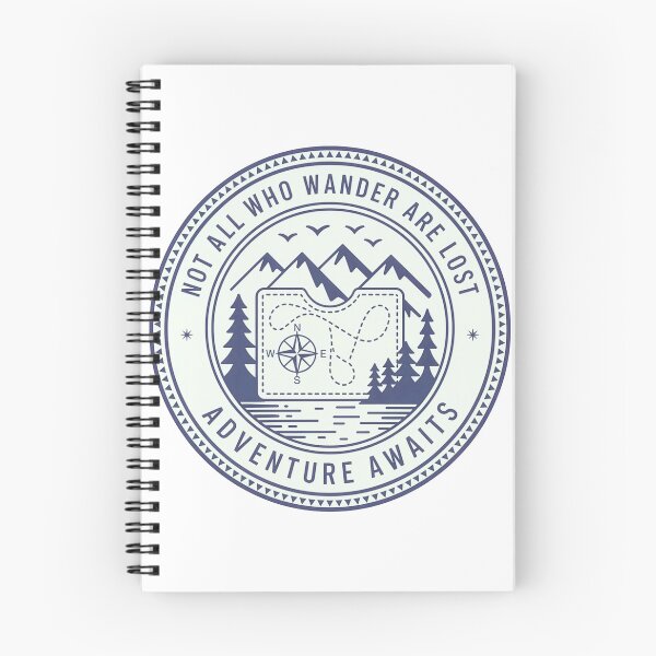 Item preview, Not all who wander are lost adventure awaits compass map badge outdoor art designed and sold by icemanphotos.