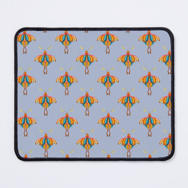 Item preview, Dreamy Cottagecore Floral Pattern | Colorful Boho Moth Art designed and sold by VirtuallyCreativ .