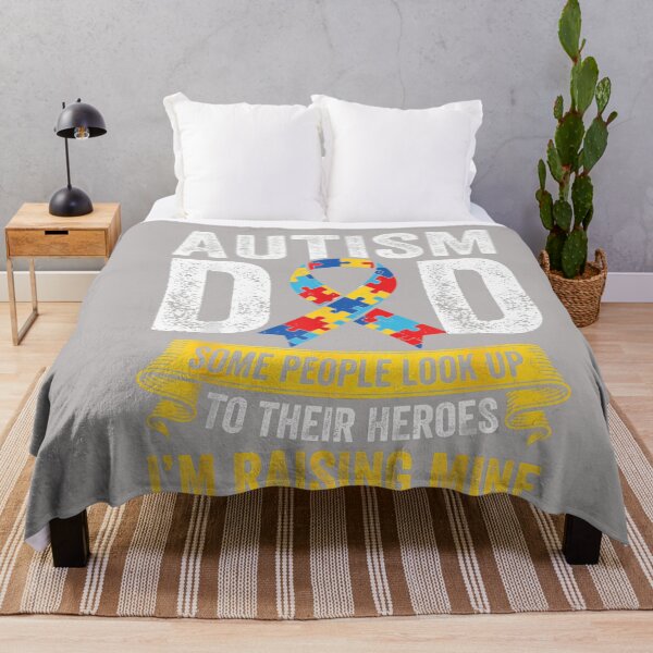 Item preview, Raising Hero Proud Autism Awareness Dad Father Autistic Mens designed and sold by GreggRoss.