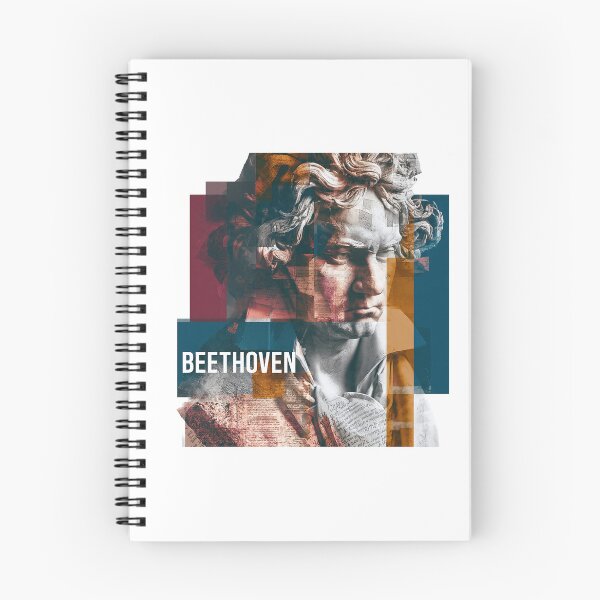 Item preview,  Beethoven – Musical Collage Art Print | Classical Composer Deaf Genius Poster designed and sold by OzzFrequency.