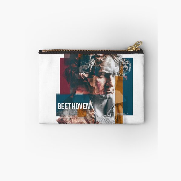 Item preview,  Beethoven – Musical Collage Art Print | Classical Composer Deaf Genius Poster designed and sold by OzzFrequency.