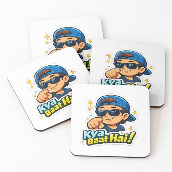 Item preview, Kya Baat Hai Funny Hindi Sticker | Cool Reaction Cartoon Sticker designed and sold by Jyotisima8929.