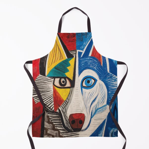 Item preview, Colorful Abstract Husky Portrait designed and sold by lautir.