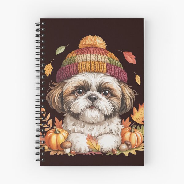 Item preview, Cute Autumn Season Shih Tzu Dog with Pumpkins and Leaves for Fall designed and sold by Cute & Sassy Custom Gifting Boutiques.