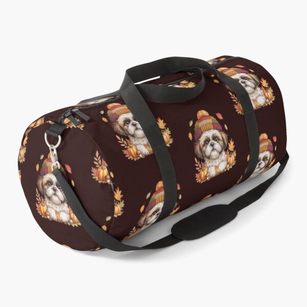 Item preview, Cute Autumn Season Shih Tzu Dog with Pumpkins and Leaves for Fall designed and sold by Cute & Sassy Custom Gifting Boutiques.