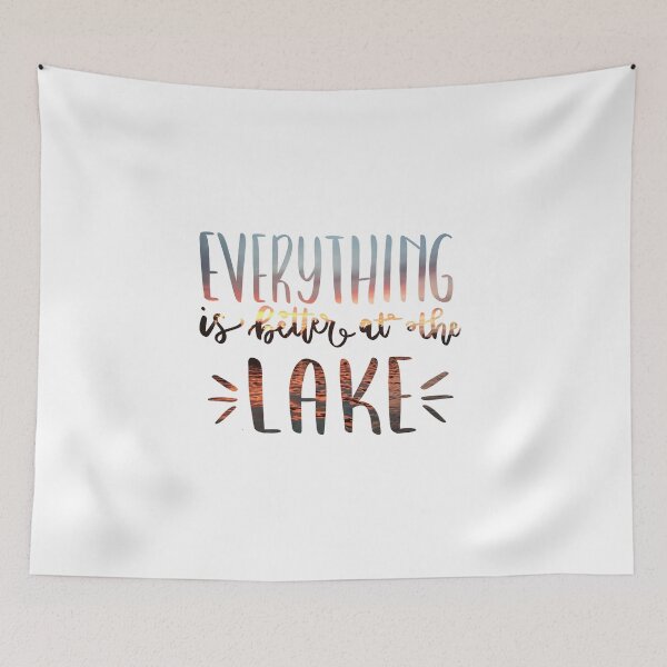 Item preview, Everything is Better at the Lake Photograph of Sunset designed and sold by kelseyhaver.