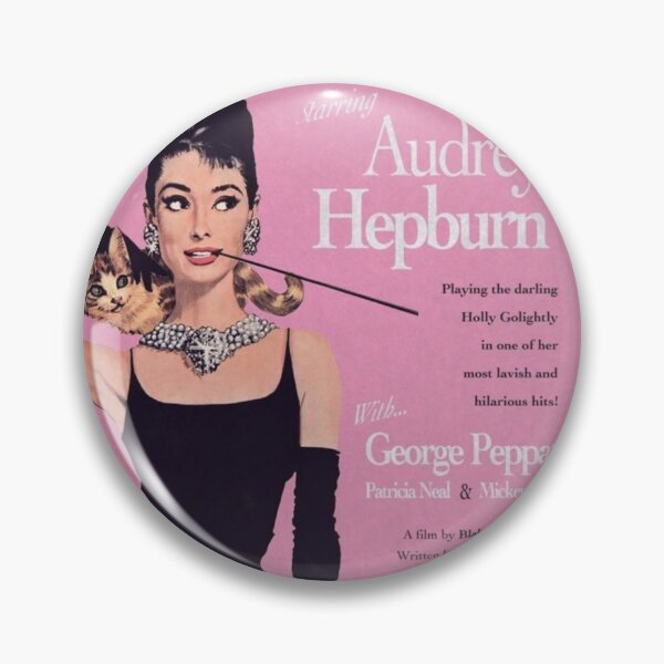 Item preview, breakfast at tiffany's pink old hollywood poster designed and sold by Hi-Princess.