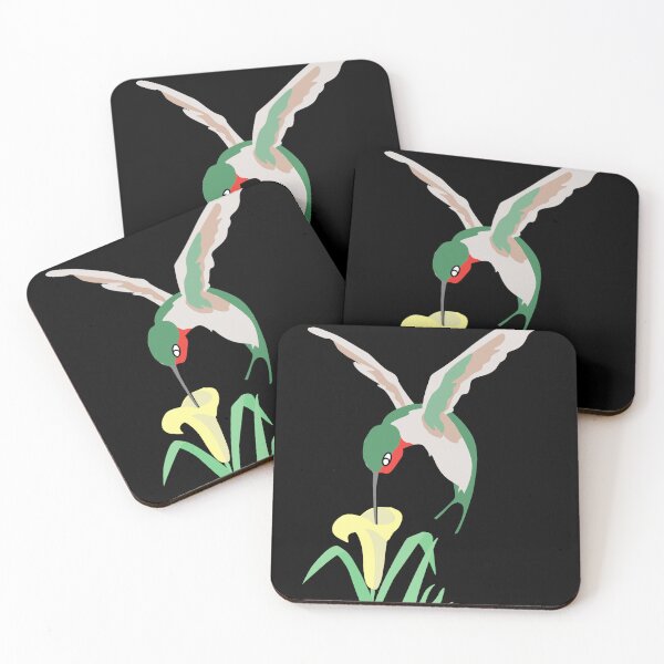Item preview, Hummingbird Feeding on Flower Minimalist Illustration designed and sold by SoftAuraStudi0.