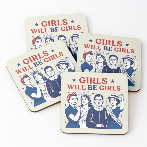 Item preview, Girls Will be Girls, Patriotic Feminist designed and sold by Schroedingerska.