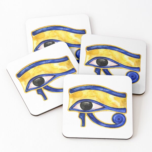 Item preview, Watercolor Eye of Horus Ancient Egyptian Amulet designed and sold by GulfSignature.