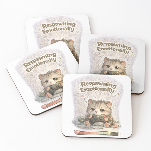 Item preview, Gamer Kitty – Respawning Emotionally | Cozy Gamer Cat designed and sold by Clothes With Smiling Animals Walt Gral.