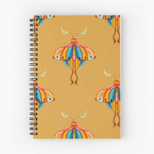 Item preview, Dreamy Cottagecore Floral Pattern | Colorful Boho Moth Art designed and sold by VirtuallyCreativ .