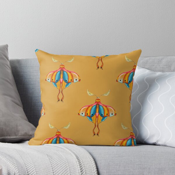 Item preview, Dreamy Cottagecore Floral Pattern | Colorful Boho Moth Art designed and sold by VirtuallyCreativ .