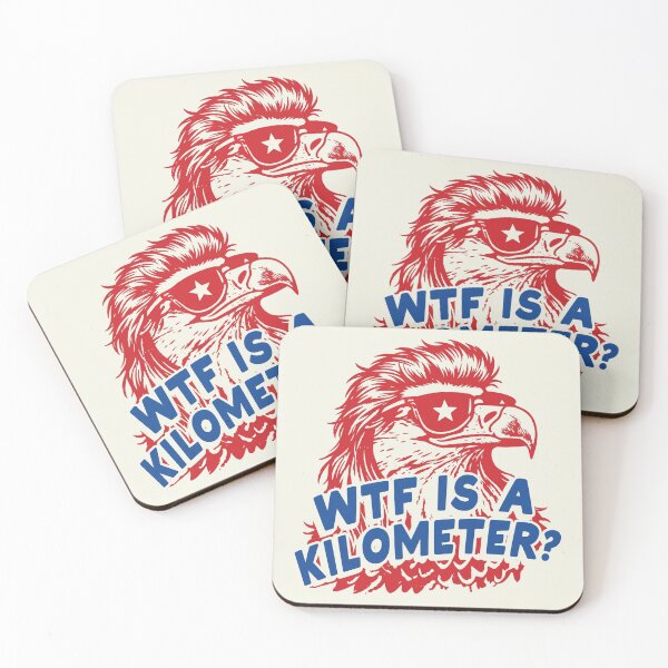 Item preview, WTF Is A Kilometer - Funny 4th of July designed and sold by Schroedingerska.