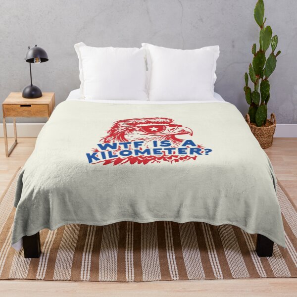 Item preview, WTF Is A Kilometer - Funny 4th of July designed and sold by Schroedingerska.