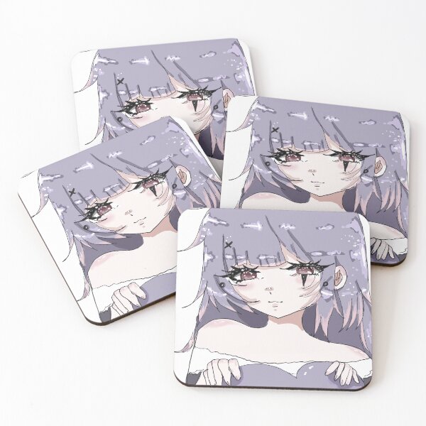Item preview, cute Purple haired anime girl designed and sold by MysticRacoon6.